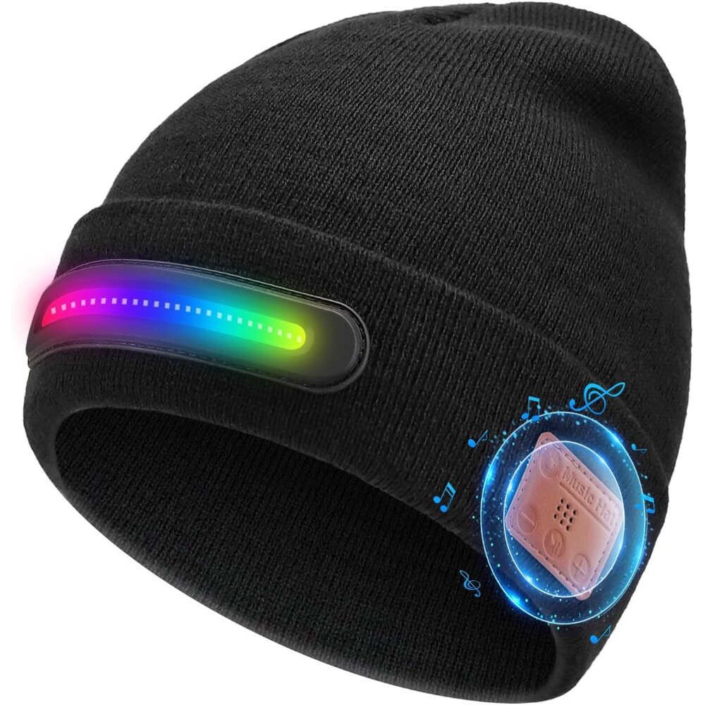Led Beanie Hat With Bluetooth, Multiple Adjustabl… - image 1
